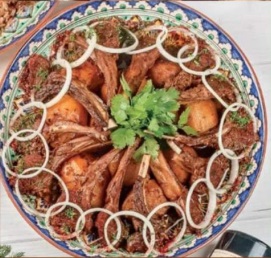Баранина тушеная с овощами