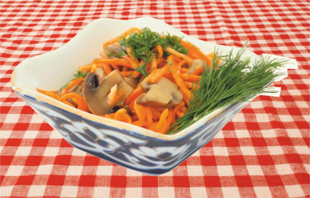 Морковь с грибами